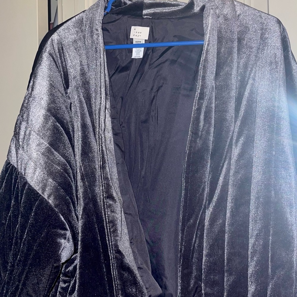 NBW GRAY QUILTED VELVET JACKET